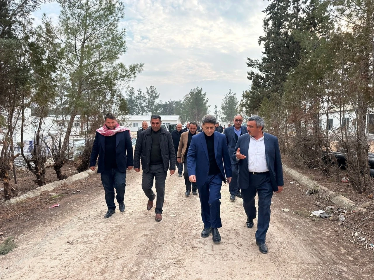 Milletvekili Ali Şahin  Barak P2 Sulama Projesi Şantiye ve GES Kurulum &Ccedil;alışmalarını Yerinde İnceledi