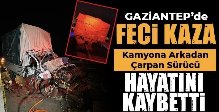 Nizip-Gaziantep Karayolunda Feci Kaza: 1 Ölü, 1 Yaralı
