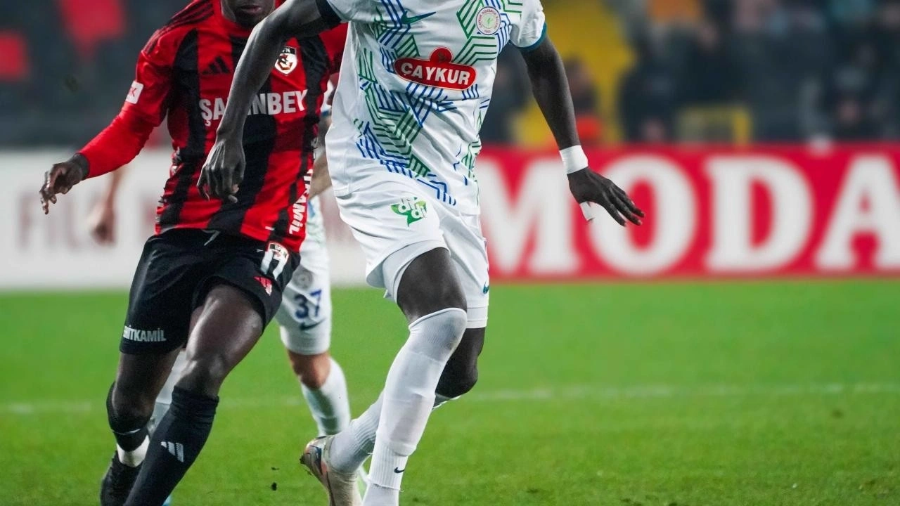 Rize'de ilk yarı bitti