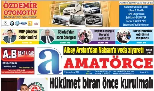 AMATÖRCE GAZETESİ 464 SAYI 