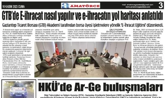 Amatörce Gazetesi 768.Sayı 3.Sayfa