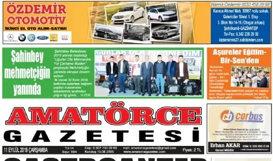 Amatörce Gazetesi 664. Sayı 1.Sayfa