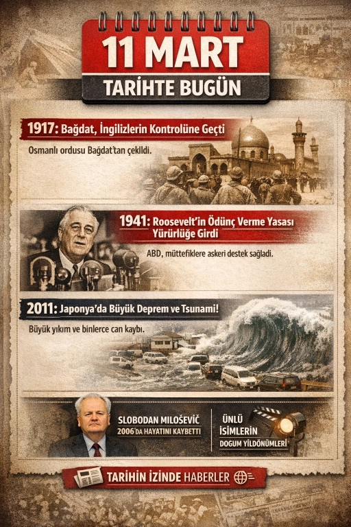 11 Mart Tarihte Bug&uuml;n