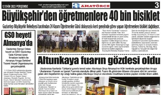Amatörce Gazetesi 764.Sayı 3.Sayfa