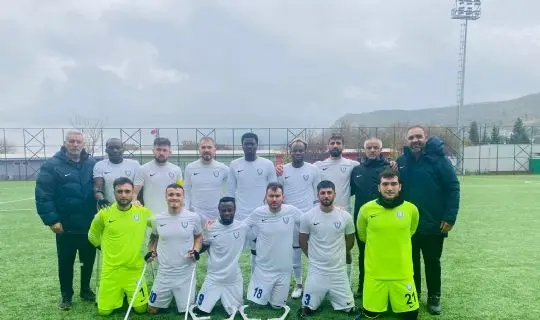 ŞAHİNBEY AMPUTE DEPLASMANDAN GALİBİYETLE DÖNDÜ 2-1