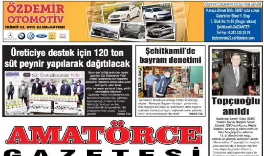 Amatörce Gazetesi 1.Sayfa