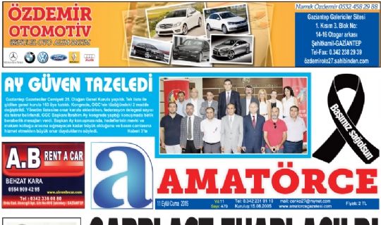 AMATÖRCE GAZETESİ 470 SAYI 1.SAYFA