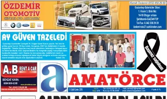 AMAT&Ouml;RCE GAZETESİ 470 SAYI 1.SAYFA