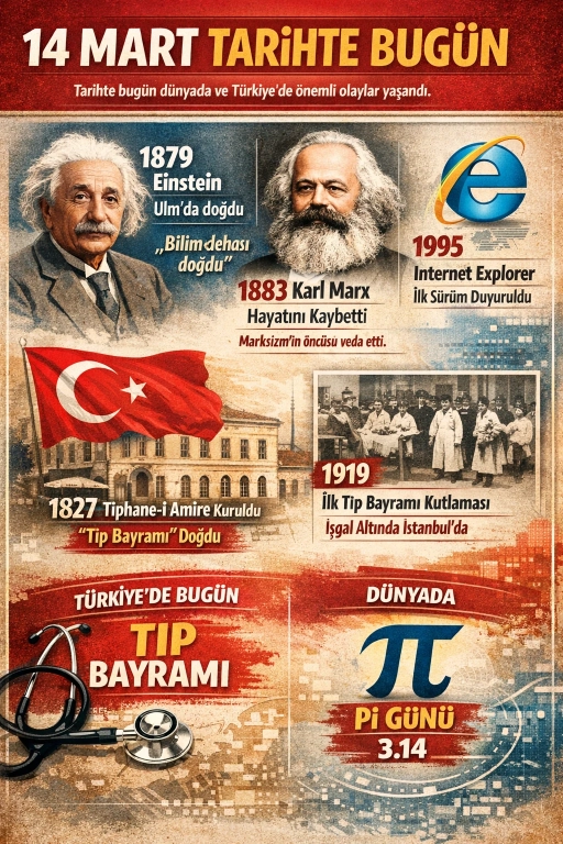 14 Mart Tarihte Bug&uuml;n