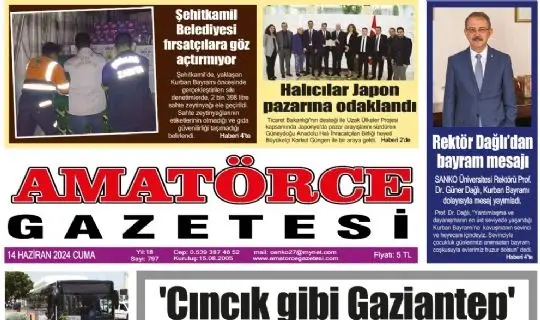 Amatörce Gazetesi 797.Sayı 1.Sayfa