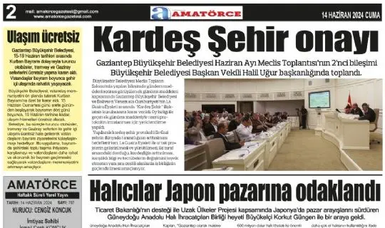 Amatörce Gazetesi 797.Sayı 2.Sayfa