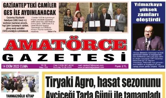 Amatörce Gazetesi 733.Sayı 1.Sayfa