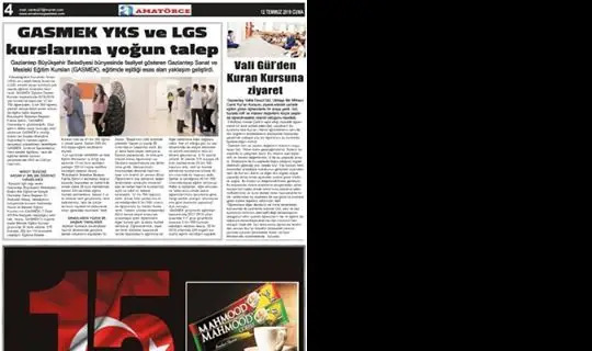 Amatörce Gazetesi 2019-07-12 4.Sayfa