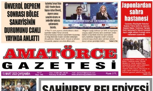 Amatörce Gazetesi 745.Sayı 1.Sayfa