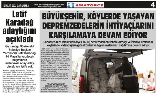 Amatörce Gazetesi 745.Sayı 4.Sayfa