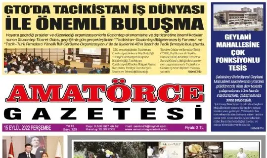 Amatörce Gazetesi 729.Sayı 1.Sayfa