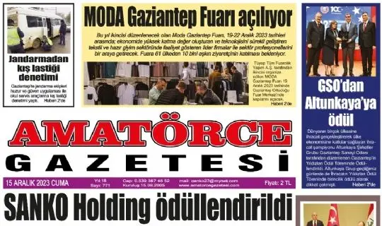 Amatörce Gazetesi 771.Sayı 1.Sayfa