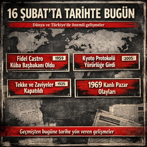 16 Şubat&rsquo;ta Tarihte Neler Yaşandı?