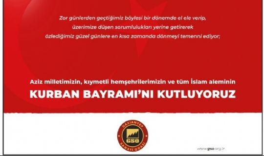 GSO Kurban Bayramı İlanı