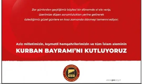 GSO Kurban Bayramı İlanı