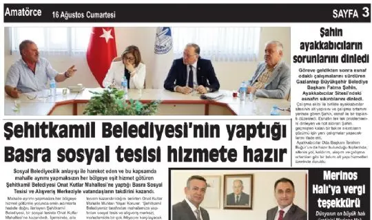 AMAT&Ouml;RCE GAZETESİ 3. SAYFA