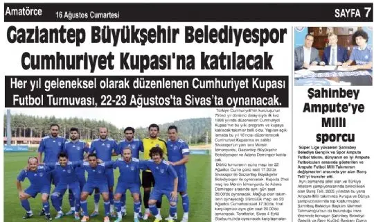 AMATÖRCE GAZETESİ (414SAYI) 7. SAYFA