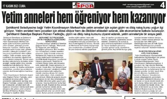 Amat&ouml;rce Gazetesi 769.Sayı 4.Sayfa