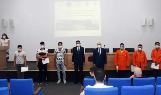 GASİMEP PROJESİ&#146;NDE KALFALIK BELGESİ ALMAYA HAK KAZANAN ÖĞRENCİLER SERTİFİKALARINI ALDI