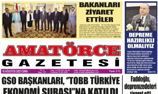 Amatörce Gazetesi 757.Sayı 1.Sayfa