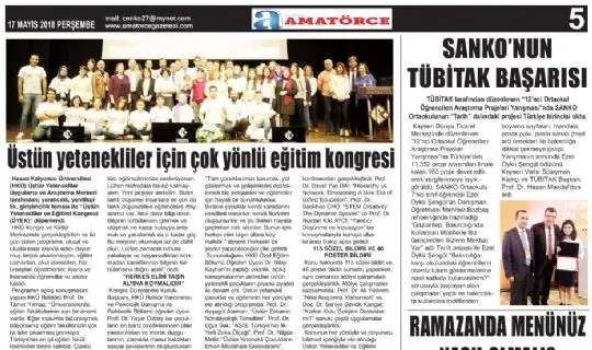 AMAT&Ouml;RCE GAZETESİ 606 SAYI 5. SAYFA