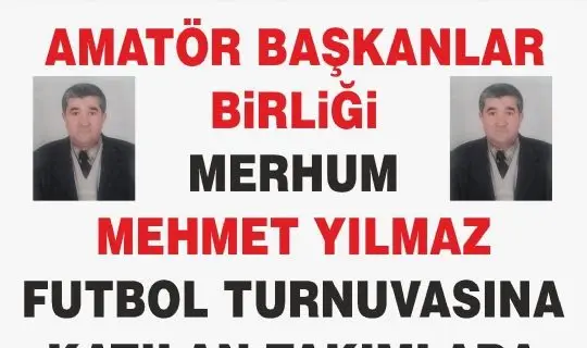 MERHUM MEHMET YILMAZ FUTBOL TURNUVASI 4. HAFTA MAÇ PROĞRAMI