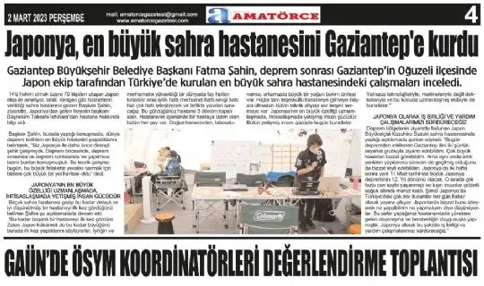 Amatörce Gazetesi 744.Sayı 4.Sayfa