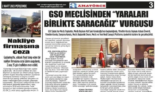 Amat&ouml;rce Gazetesi 744.Sayı 3.Sayfa