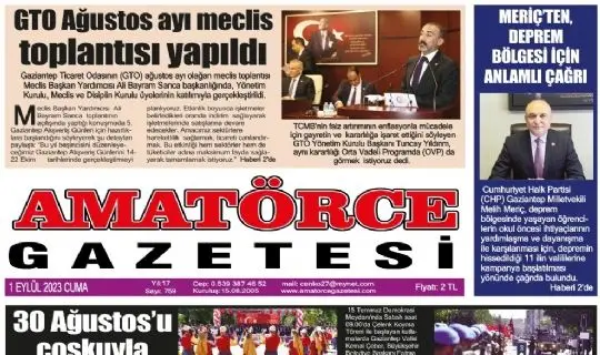Amat&ouml;rce Gazetesi 759.Sayı 1.Sayfa