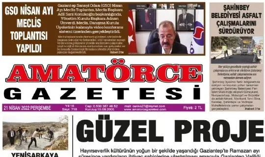 Amatörce Gazetesi 718.Sayı 1.Sayfa