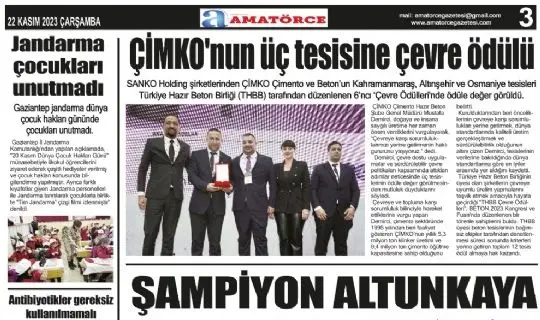 Amat&ouml;rce Gazetesi 770.Sayı 3.Sayfa
