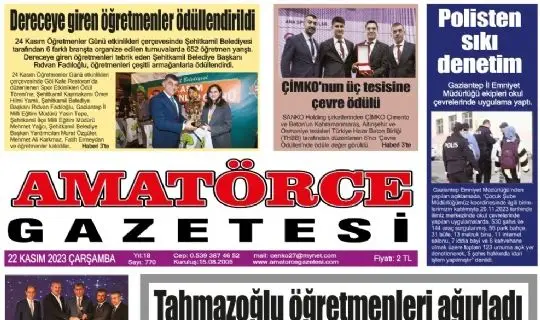 Amat&ouml;rce Gazetesi 770.Sayı 1.Sayfa