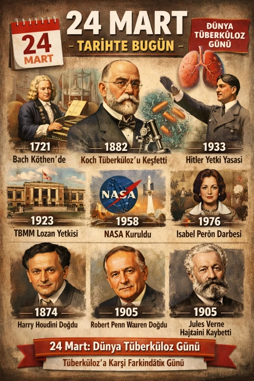 24 Mart &ndash; Tarihte Bug&uuml;n