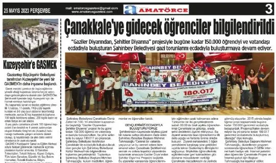 Amat&ouml;rce Gazetesi 749.Sayı 3.Sayfa