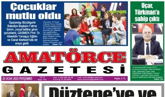 Amat&ouml;rce Gazetesi 743.Sayı 1.Sayfa