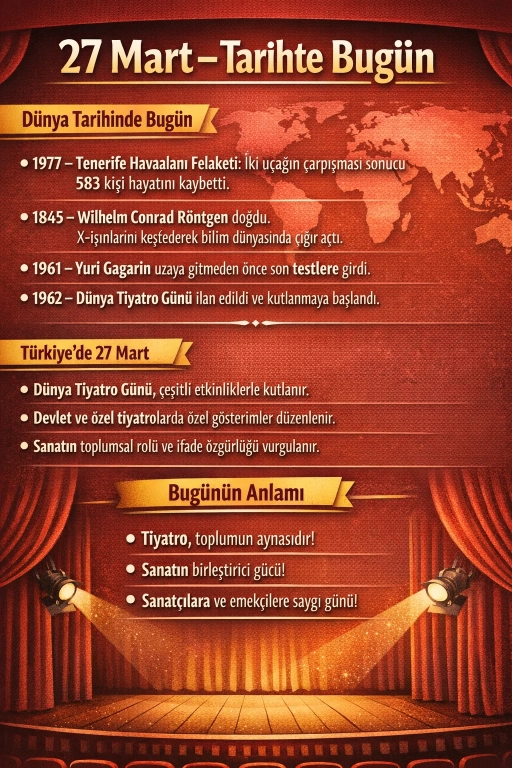 27 Mart Cuma &ndash; Tarihte Bug&uuml;n