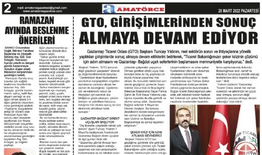 Amatörce Gazetesi 716.Sayı 2.Sayfa