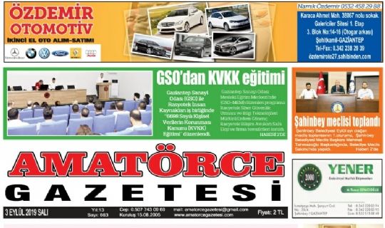 AMATÖRCE GAZETESİ 14 YAŞINA GİRDİ...