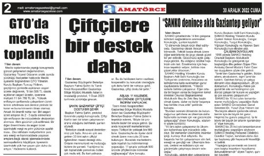 Amatörce Gazetesi 741.Sayı 2.Sayfa