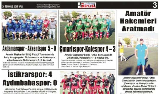 Amatörce Gazetesi 660.Sayı 3.Sayfa