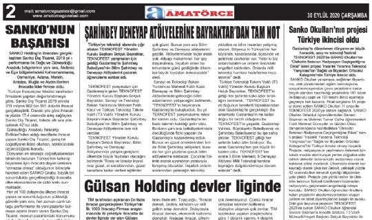AMATÖRCE GAZETESİ 694 SAYI 2 SAYFA