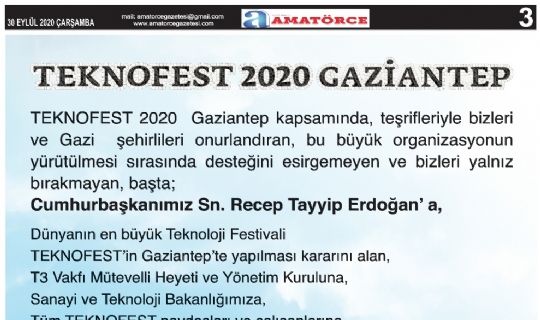 AMATÖRCE GAZETESİ 694 SAYI 3 SAYFA