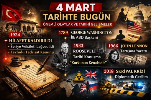 4 Mart Tarihte Bug&uuml;n