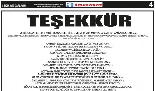 Amatörce Gazetesi 732.Sayı 4.Sayfa