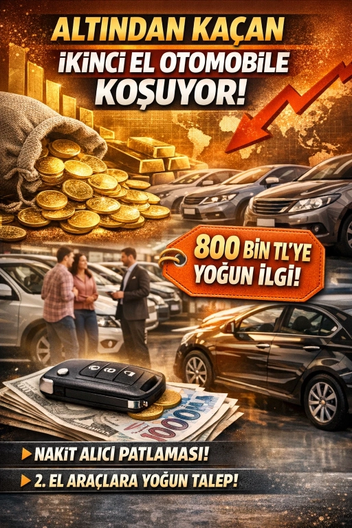 Altından Ka&ccedil;an İkinci El Otomobile Koşuyor: Kritik 800 Bin TL Detayı